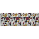 Stretch Cotton Sateen - Red Plum Floral - Pushing Up Daisies Print - Mood Exclusive Avenable Collection