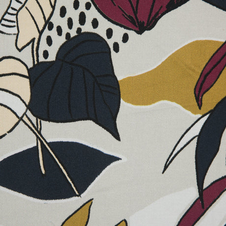 Stretch Cotton Sateen - Red Plum Floral - Pushing Up Daisies Print - Mood Exclusive Avenable Collection
