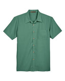 Harriton Men's Barbados Textured Camp Shirt