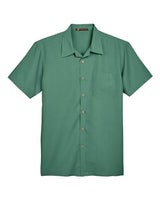 Harriton Men's Barbados Textured Camp Shirt