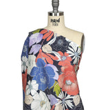 Mood Exclusive Pink and Parisian Night Floral Phantasmagoria Stretch Cotton Sateen