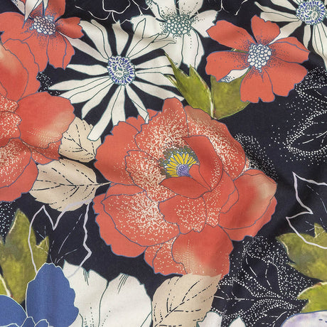 Mood Exclusive Pink and Parisian Night Floral Phantasmagoria Stretch Cotton Sateen