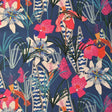 Mood Exclusive Enigmatic Flora Antiqued Navy Cotton Lawn