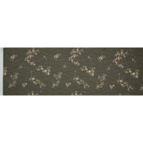 Stretch Cotton Sateen - Olive Zig Zag Stripes and Florals - Cultivation of Gratification Print - Mood Exclusive Avenable Collection