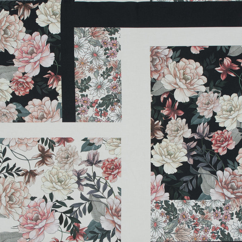 Mood Exclusive La Vie en Rose Black Stretch Cotton Sateen
