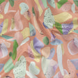 Stretch Cotton Sateen - Pink and Multicolor Abstract Spots - Dappled Duende Print - Mood Exclusive Avenable Collection