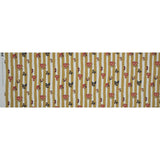 Cotton Poplin - Flowers over Mustard Yellow Stripes - Flores de Vitalidad Print - Mood Exclusive Avenable Collection