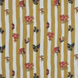 Cotton Poplin - Flowers over Mustard Yellow Stripes - Flores de Vitalidad Print - Mood Exclusive Avenable Collection