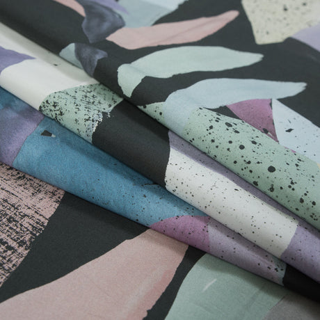 Mood Exclusive Purple Haze Black Cotton Poplin