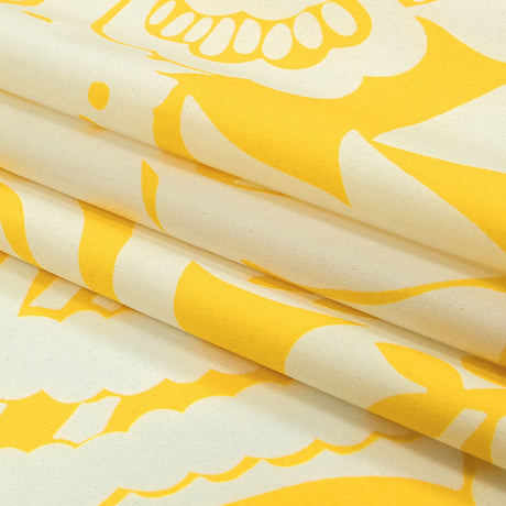 Cotton Poplin - Yellow Floral - Implicacion de la Sinceridad Print - Mood Exclusive Avenable Collection