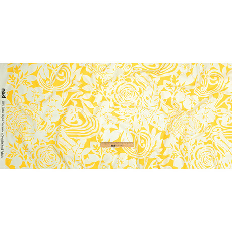Cotton Poplin - Yellow Floral - Implicacion de la Sinceridad Print - Mood Exclusive Avenable Collection