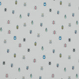 Cotton Poplin - Rainbow Insects on White - The Jitterbugs Print - Mood Exclusive Avenable Collection