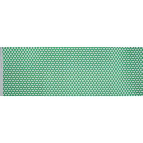 Cotton Poplin - Green and White Polka Dots - Dipping Dots Print - Mood Exclusive Avenable Collection