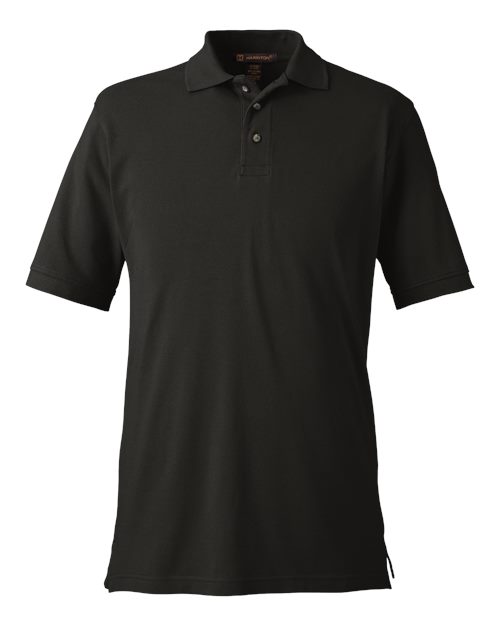 Harriton Men's Classic Cotton Pique Polo for Everyday Business Casual Wear – Pique Knit