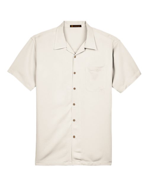 Harriton Men's Bahama Cord Camp Shirt