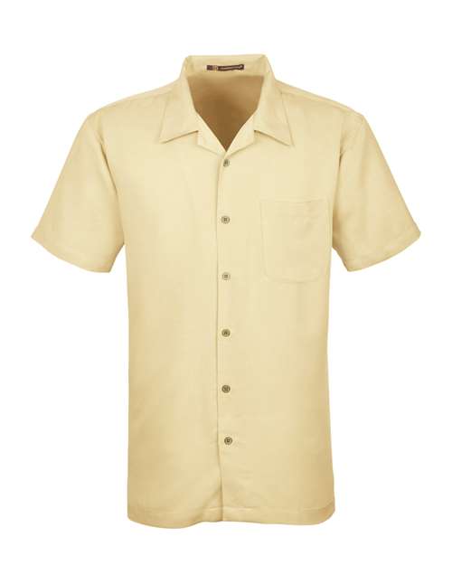 Harriton Men's Bahama Cord Camp Shirt