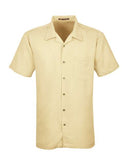 Harriton Men's Bahama Cord Camp Shirt