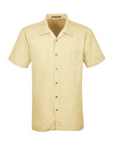 Harriton Men's Bahama Cord Camp Shirt