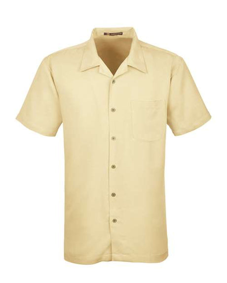 Harriton Men's Bahama Cord Camp Shirt