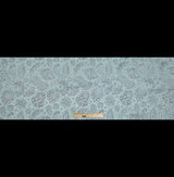 Rose Gold and Seafoam Luxury Paisley Metallic Brocade
