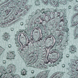 Rose Gold and Seafoam Luxury Paisley Metallic Brocade