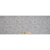 Rose Gold and Silver Luxury Paisley Metallic Brocade