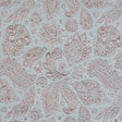 Rose Gold and Silver Luxury Paisley Metallic Brocade