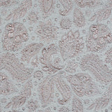Rose Gold and Silver Luxury Paisley Metallic Brocade