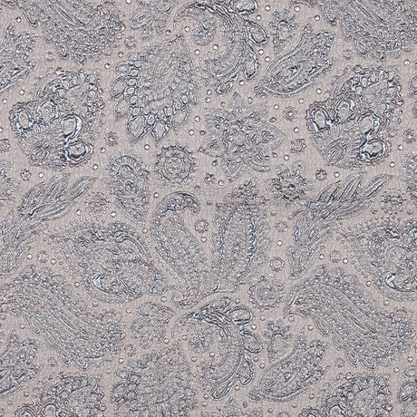 Rose Gold and Beige Luxury Paisley Metallic Brocade