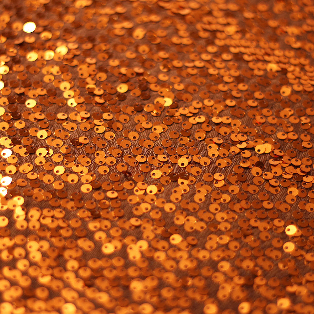 Razzle Sequins Polyester Spandex Fabric - Multiple Colors, Round Sequins, 52-54" Width, 200 GSM (1 Yard)