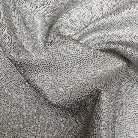 Metallic Silver Cheetah Spotted Luxury Brocade