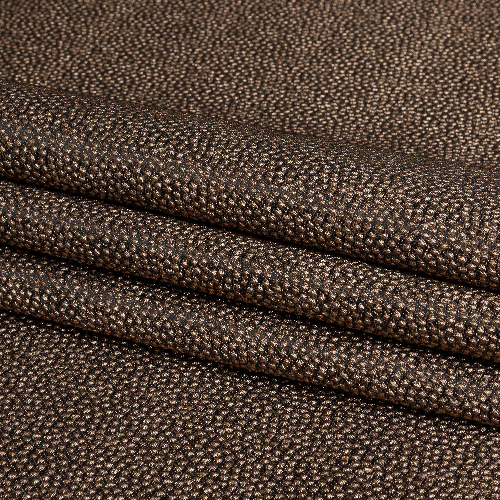 Metallic Bronze Cheetah Spotted Luxury Brocade