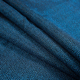Metallic Blue and Black Cheetah Spotted Luxury Brocade