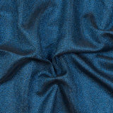 Metallic Blue and Black Cheetah Spotted Luxury Brocade