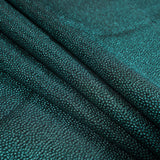 Metallic Teal and Black Cheetah Spotted Luxury Brocade