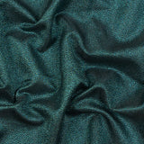 Metallic Teal and Black Cheetah Spotted Luxury Brocade