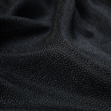 Metallic Navy and Black Cheetah Spotted Luxury Brocade