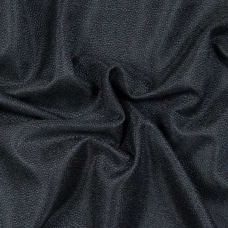 Metallic Navy and Black Cheetah Spotted Luxury Brocade