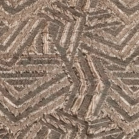 Charcoal and Gold Luxury Geometric Metallic Brocade