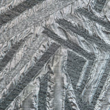 Silver Luxury Geometric Metallic Brocade