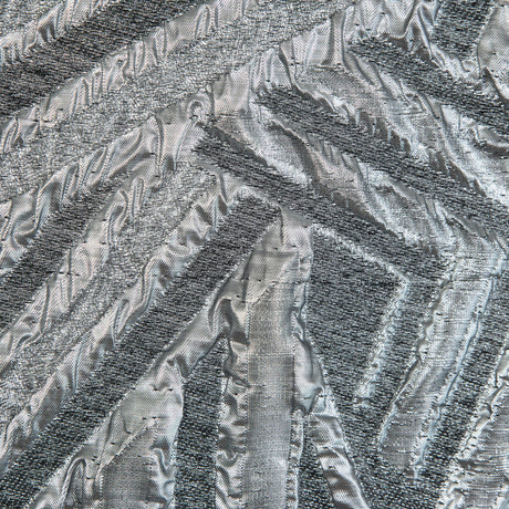 Silver Luxury Geometric Metallic Brocade