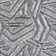 Silver Luxury Geometric Metallic Brocade