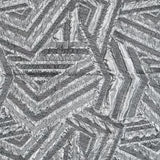 Silver Luxury Geometric Metallic Brocade