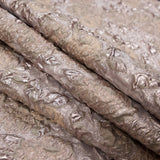 Beige and Rose Gold Luxury Floral Metallic Brocade