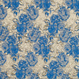 Cobalt Luxury Floral Metallic Brocade
