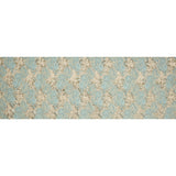 Seafoam Blue Luxury Floral Metallic Brocade