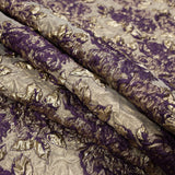 Regal Purple Luxury Floral Metallic Brocade
