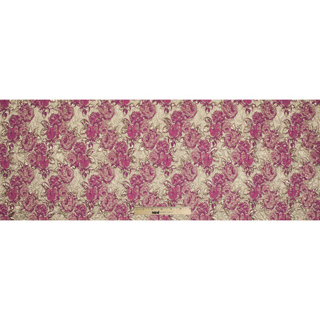 Pink Luxury Floral Metallic Brocade