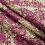 Pink Luxury Floral Metallic Brocade