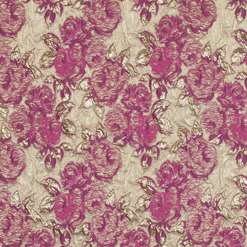 Pink Luxury Floral Metallic Brocade